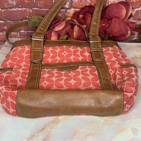 Fossil Pink Logo Canvas Bag - Picture 8 of 14